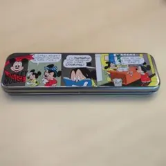 サンスター　ミッキーマウス　缶ペンケース　未使用　昭和レトロのサムネイル