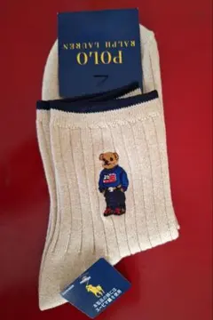 Polo Ralph Lauren ベア刺繍ソックス 22-24cm