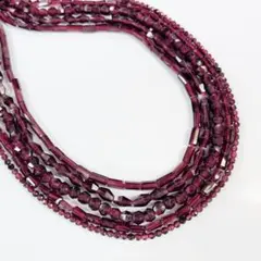 t213 天然石 ガーネット5連 まとめ売り パーツ 素材 特価限定再販