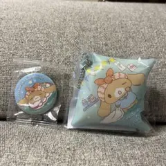 くら寿司コラボシナモロール バッジとクッションチャーム