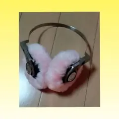 耳あて ピンクファー　レア　レトロ