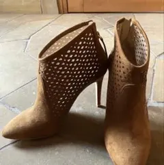 ZARA ザラ ショートブーツ ブーツ スエード ブラウン 38