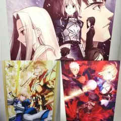 FGO fate　タペストリー　三本セット　ZERO　TYPE-MOON　型月