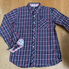 トミーヒルフィガー　チェック柄長袖シャツ