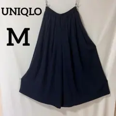 UNIQLO ユニクロ　ドレープ　イージー　スカンツ　ガウチョ　ネイビー