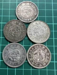 凌*様 1943年 アメリカ 50セントコイン 1000円銀貨、中国壱円銀貨、3