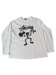 old Stüssy オールド　ステューシー　ロンT ホワイト　シャドーマンのサムネイル