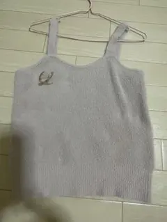 ニットキャミソールLロゴブローチ付きのサムネイル