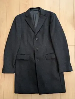【値下げ 最終処分価格】UNIQLO チェスターコート カシミヤ チャコール M