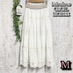 【Fabulous CECIL MCBEE】スカート　M　レース　ロング　フレア