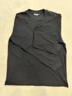 UNIQLO U クルーネック長袖Tシャツ ブラック サイズMのサムネイル