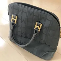 モリハナエ　黒ハンドバッグ