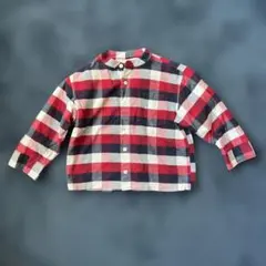 無印良品　シャツ　フランネルシャツ　110センチ