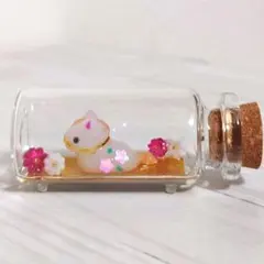 小さなボトルシップ【干支お馬さん】レジンハンドメイド