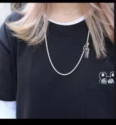 ガルニ GARNI スカル ペンダント ネックレス 中古・古着通販】GARNI (ガルニ) クロッケリーペンダントネックレス