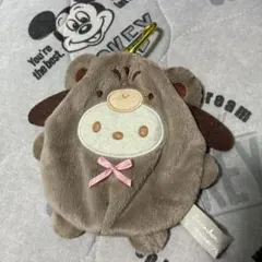 サンリオ　もこもこラテクマ　マスコットポーチ　ポチャッコ