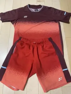 YONEX ピンク 紫Tシャツ ユニホームショートパンツ セット レア - メルカリ