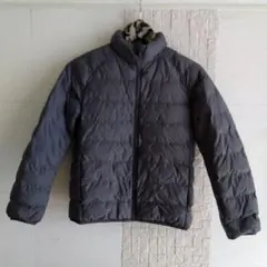 ★美品★ユニクロ　子供150グレー ダウン　コート