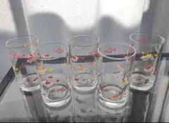 フルーツバスケット ガラスコップ 5個セット 昭和レトロ