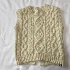 ベビーベスト アイボリー 80cm