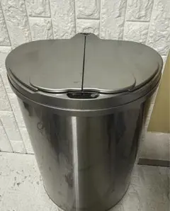 jobson 賢いゴミ箱 タッチレスセンサー ステンレス製 シルバー 47L