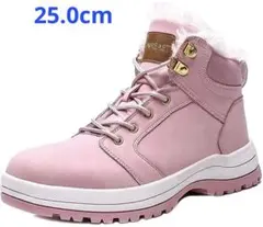 レディース 防寒ブーツ 25.0cm ブラック 裏起毛 スノーシューズ