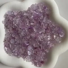 【50個】パープル素材mix ネイルパーツ　まとめ売り　デコパーツ　キラキラ