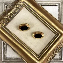 独ガラス釦のペア no.12