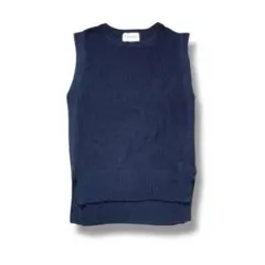 コルテラルゴ　ノースリーブニット(M)ベスト　前後差　サイドスリット　レイヤード