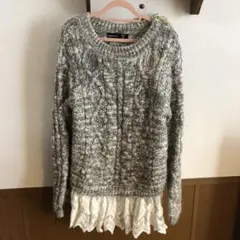 《as know as de base》ニットワンピース