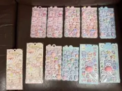 ラスト10枚アソートおしりシールぷにぷにシールぷくぷく３立体動物1枚おまけ11枚