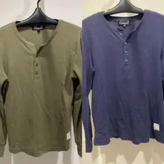 Goussy ヘンリーネック長袖Tシャツ 2色セット