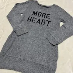 【美品】INGNI レディース ニットワンピ グレー ポケット付き