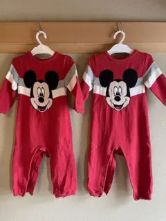 【双子】【babyGAP】ミッキーマウス　ロンパース