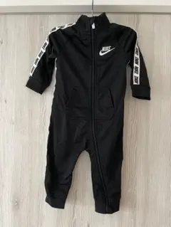 【美品】NIKE ブラックロンパース 12M