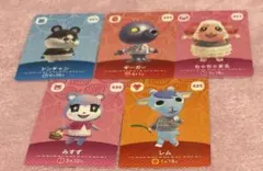 どうぶつの森　amiiboカード　みすず　レム　ギーガー　ちゃちゃまる