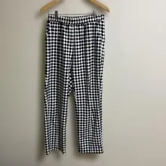 PAGEBOYLIMモノトーン チェック柄 イージーパンツ ウエストゴム L