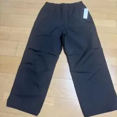 新品　GU ウインドプルーフシェルパンツ　ブラック