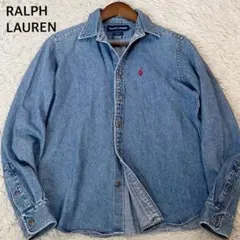 POLO RALPH LAREN｜ショート丈シャンブレーワークシャツ（L） POLO RALPH LAREN｜ショート丈シャンブレーワークシャツ（L） - メルカリ