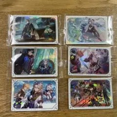原神 メタリックシール ウエハース　6枚セット