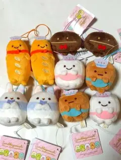 すみっコぐらし　あつまるんですいろんななかま　ゴムひも付きマスコット　10個