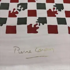 正絹Pierre Cardin 小紋 着物地 幾何学模様のサムネイル