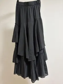 【スナイデル】ブラックフレアロングスカート