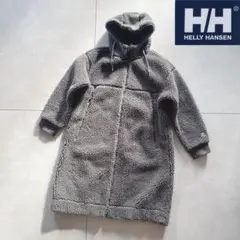 ヘリーハンセン　もこもこフリースジャケット グレー フード付き　レディース