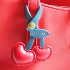 さくらんぼ ストラップ チャーム バッグチャーム ワンポイント かわいいチェリー