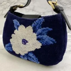 ほぼ未使用品alpaloh アルパロ シュニール織 ホットマン ミニハンドバッグ