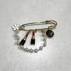 おしゃれアイテム　ピンブローチ　パール　王冠　口紅　花（176）
