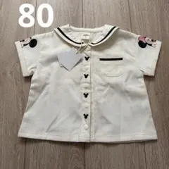 リトシー　ミッキー　ミニー　セーラー　半袖　シャツ　80