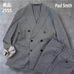 25SS ポールスミス セットアップ ウールシアサッカー ダブル6Bジャケット