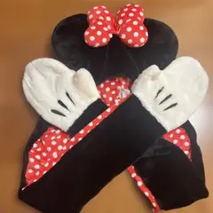 ディズニー　ファンキャップ　ミニーマフラー